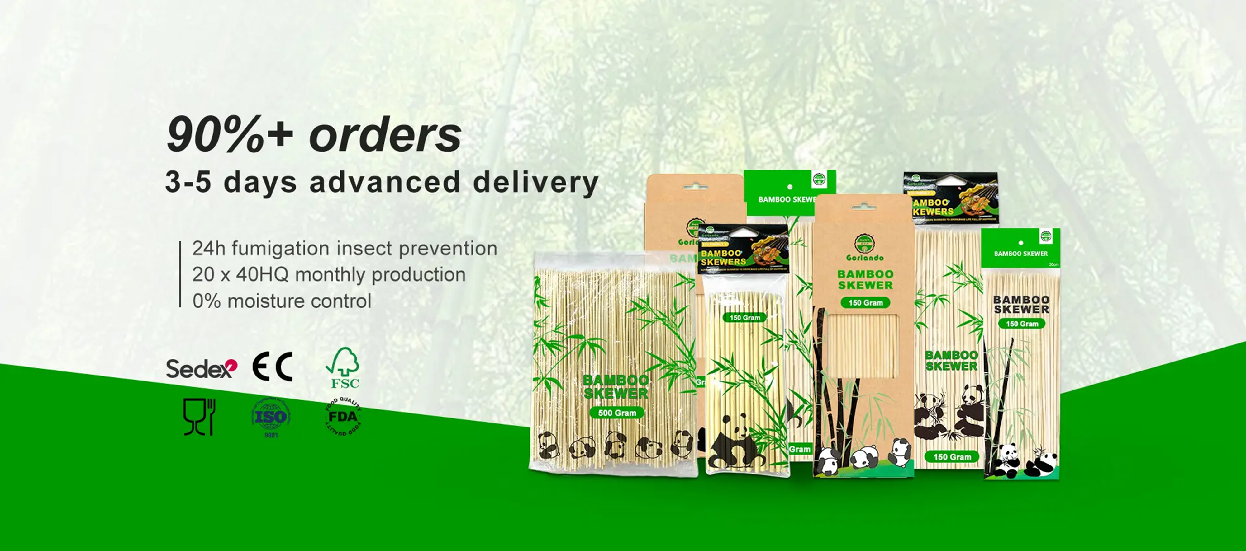 Wholesale Bamboo Skewers & Wooden Cutlery