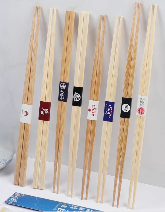 Carbonized and Natural Bamboo Sushi Chopsticks