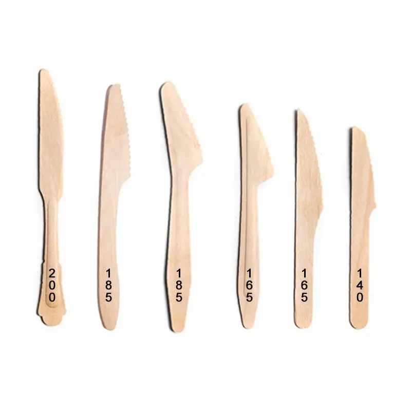 Disposable Wooden Knives for Steak &amp; Pizza: Serrated Angle and Hot Press Quality Guide