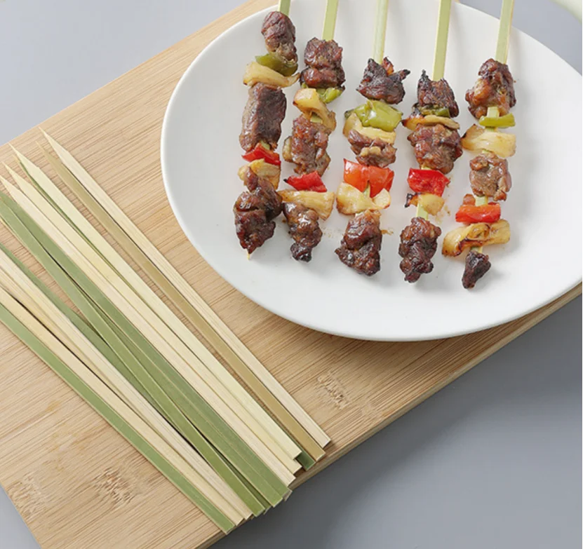 10″ Flat Bamboo Skewers