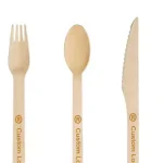 Eco Friendly Disposable Wooden Spoons Biodegradable Birch Wood Cutlery
