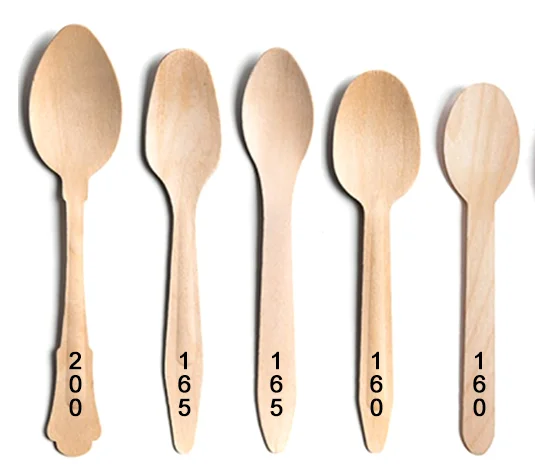 Eco Friendly Disposable Wooden Spoons Biodegradable Birch Wood Cutlery
