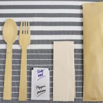 Premium Disposable Bamboo Knife Fork Spoon Set
