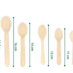 Eco Friendly Disposable Wooden Spoons Biodegradable Birch Wood Cutlery