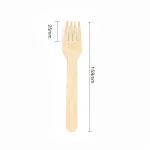 Disposable Wooden Forks Biodegradable Birch Wood Cutlery Bulk