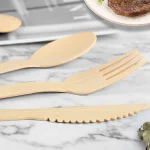 Premium Disposable Bamboo Knife Fork Spoon Set