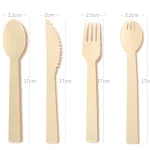 Premium Disposable Bamboo Knife Fork Spoon Set