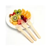 Disposable Wooden Forks Biodegradable Birch Wood Cutlery Bulk