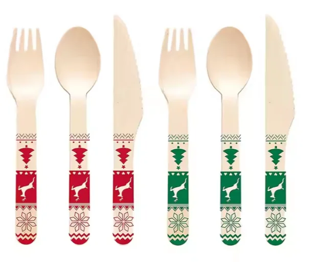 Eco Friendly Disposable Wooden Spoons Biodegradable Birch Wood Cutlery
