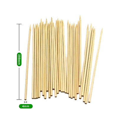 10″ disposable eco Square bamboo skewer