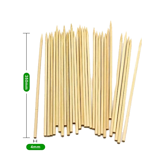 14″ disposable eco Square bamboo skewer