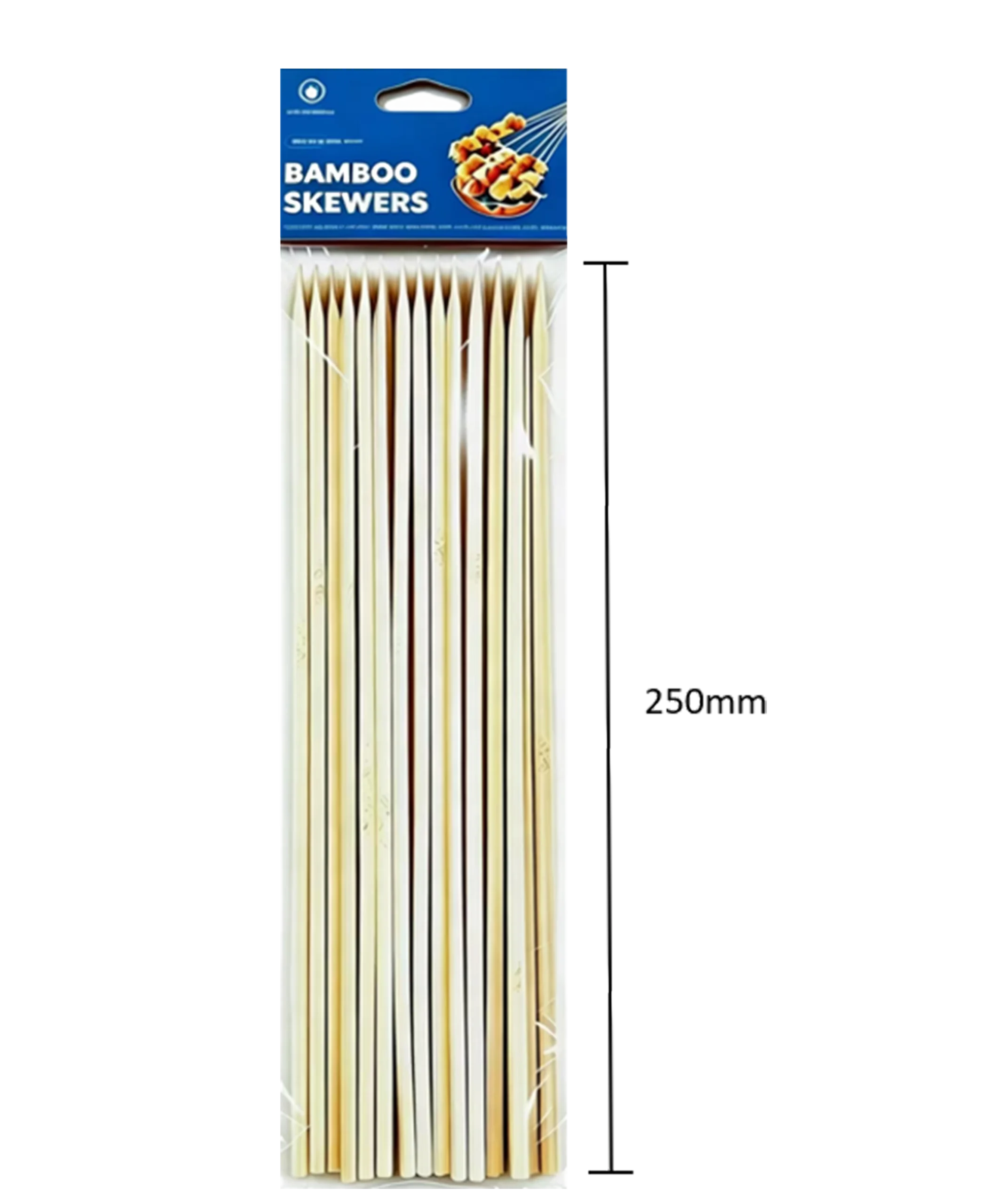 10″ degradable eco Square bamboo skewer For Israel & Lebanon