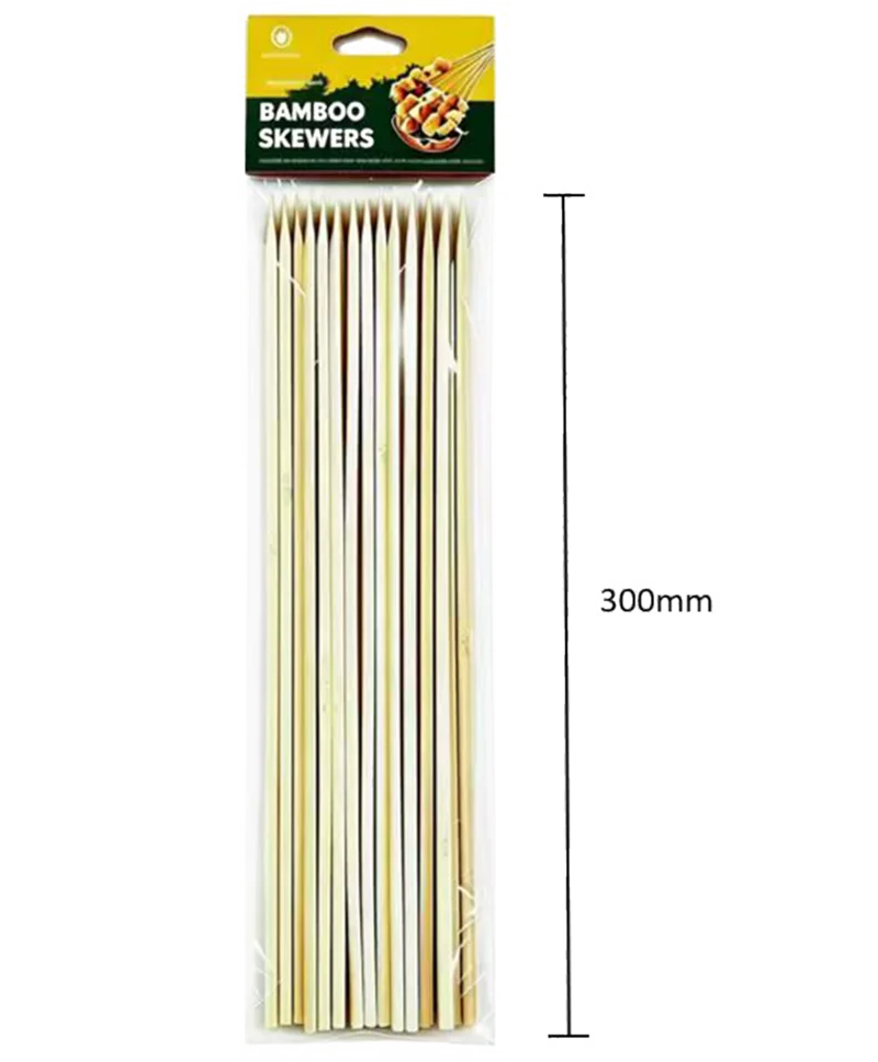 12″ degradable eco Square bamboo skewer For Israel & Lebanon