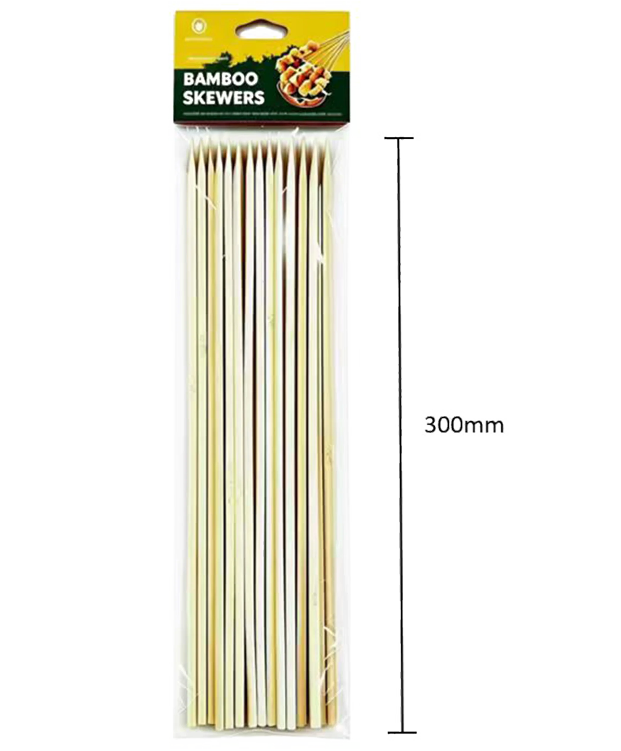 12″ degradable eco Square bamboo skewer For Israel & Lebanon