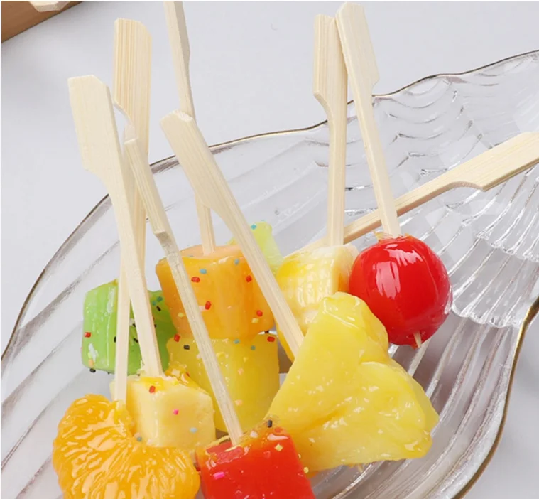 3.6″ Disposable eco-friendly bamboo Teppo Skewer