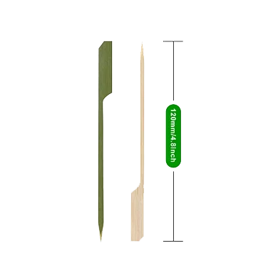 4.8″ Biodegradable eco-friendly bamboo Teppo Skewer