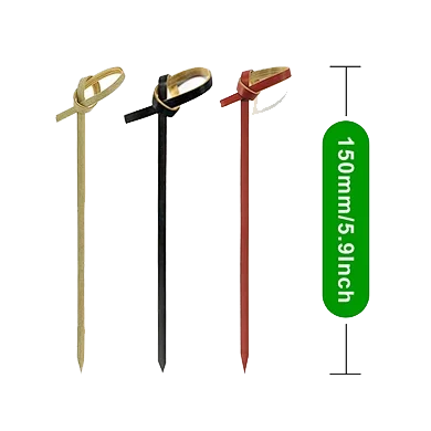 5.9″ disposable bamboo knot picks