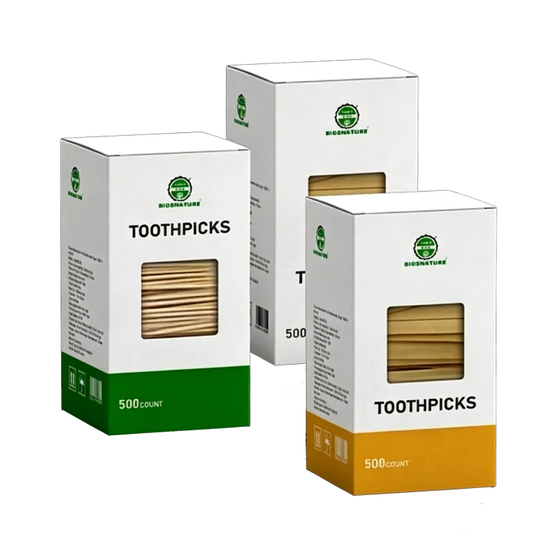 Boxed Individually Wrapped Bamboo Toothpicks