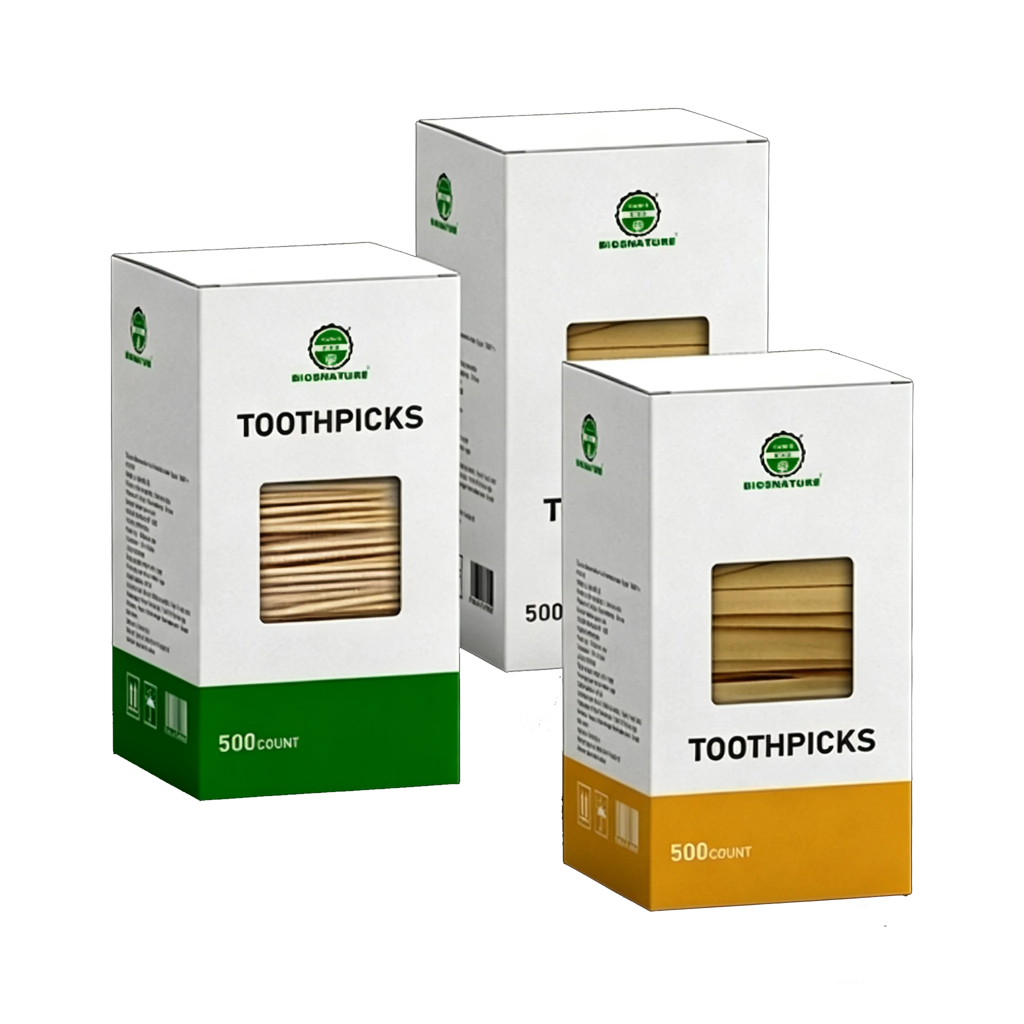 Boxed Individually Wrapped Bamboo Toothpicks