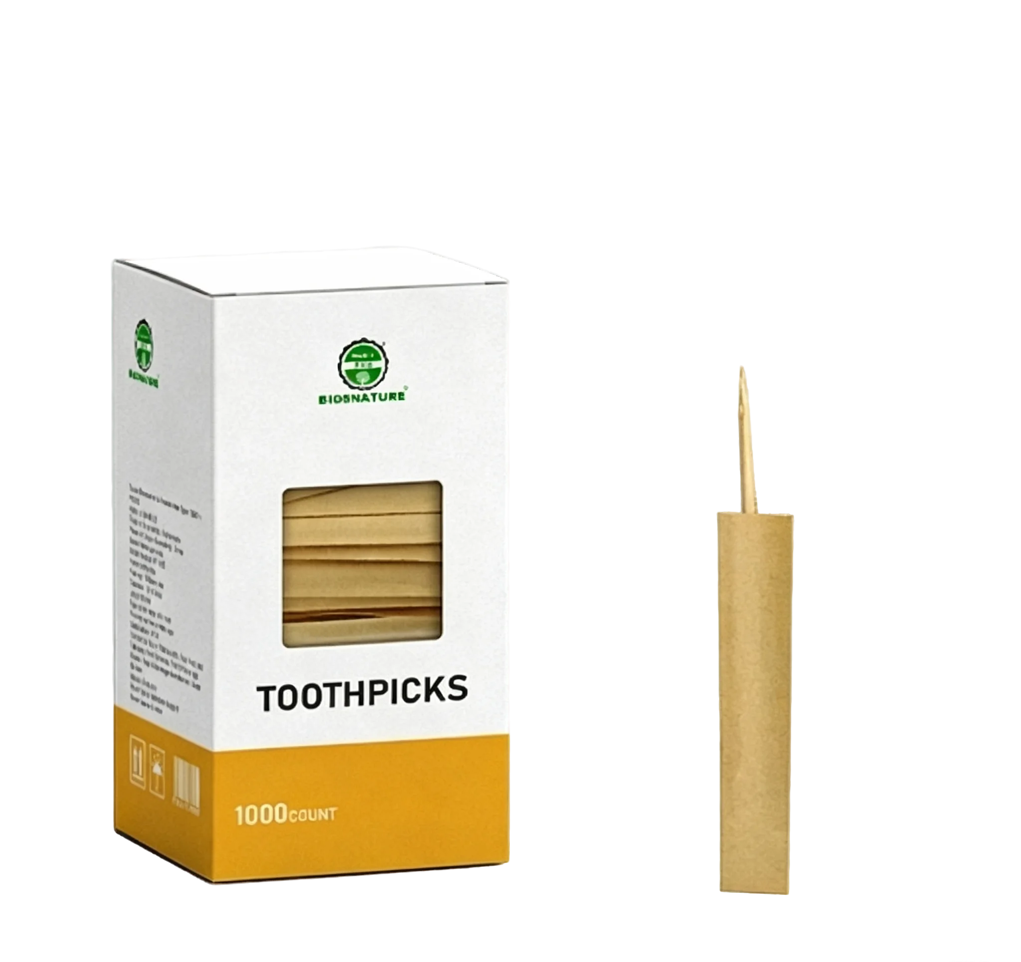Eco-Friendly Boxed Single Toothpick In Paper