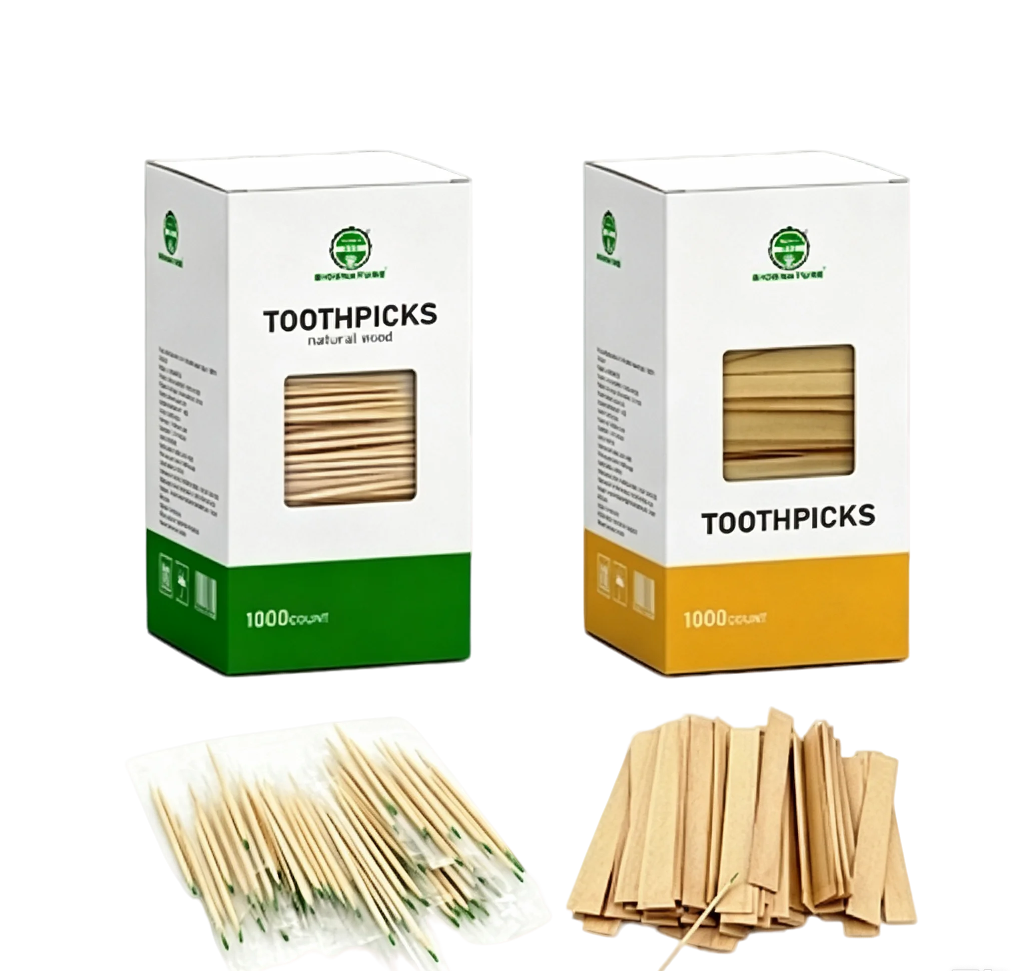 Individually Wrapped Bamboo Toothpicks