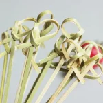 5.9″ disposable Twist bamboo knot picks