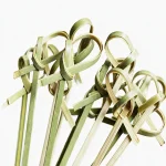 4.1″ disposable Red bamboo knot picks