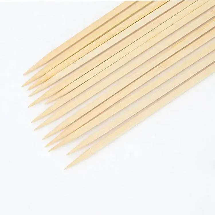 6″ degradable eco Square bamboo skewer For Israel & Lebanon