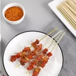 8″ degradable eco Square bamboo skewer