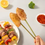 8″ degradable eco Square bamboo skewer