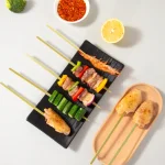 8″ degradable eco Square bamboo skewer