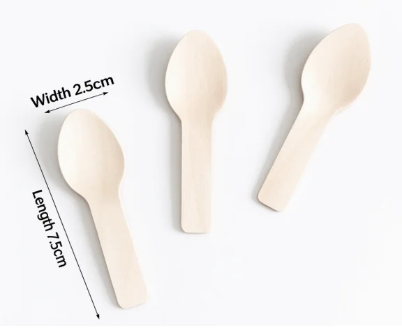 3.7″ 95mm Disposable Ice Cream Wooden Spoon SP95/1