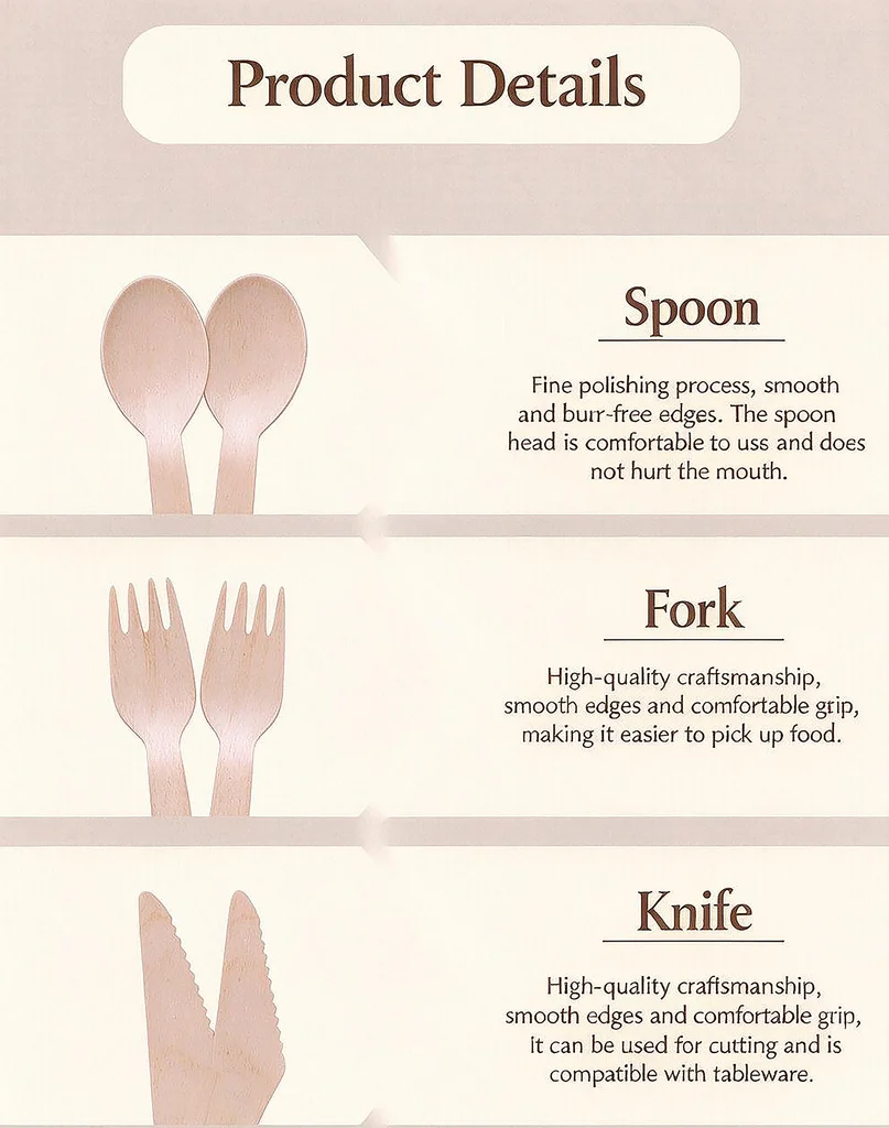 4.3″ 110mm Disposable Wooden Tea spoon SP110