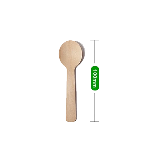 3.9″ 100mm Disposable Ice Cream Wooden Spoon SP100
