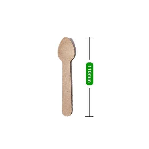 4.3″ 110mm Disposable Wooden Tea spoon SP110