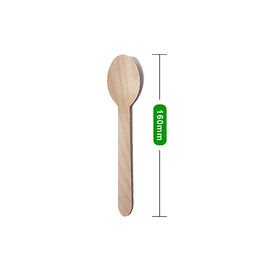 6.3″ 160mm Disposable wooden spoons SP160-1