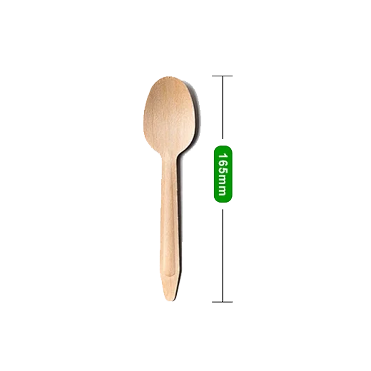 6.5″ 165mm Disposable wooden spoons SP165