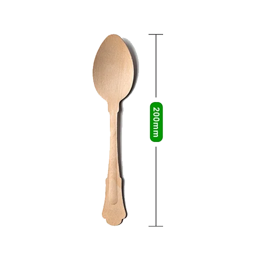7.8″ 200mm Disposable eco wooden spoons SP200