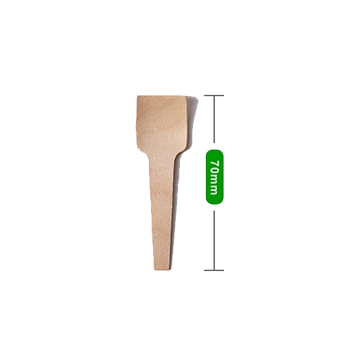 2.7″ 70mm Disposable Mini Ice Cream Wooden Spoon SP70