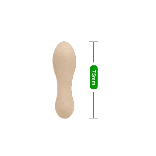 2.9″ 75mm Disposable lce cream wood spoon SP75