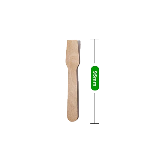3.7″ 95mm Disposable Ice Cream Wooden Spoon SP95/2